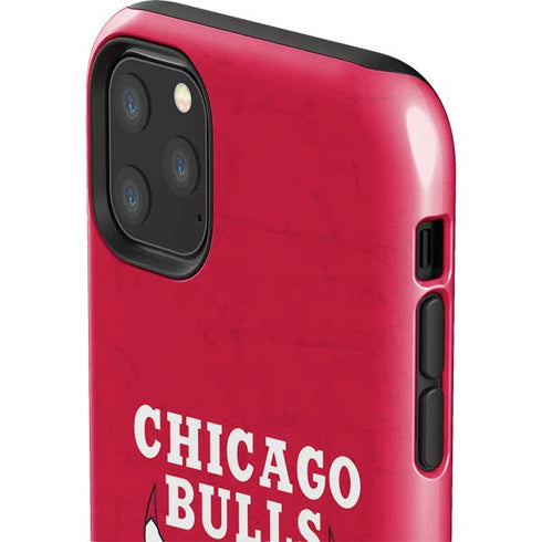 NBA Chicago Bulls Red Distressed iPhone 11 Pro Max Impact Case