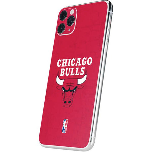 NBA Chicago Bulls Red Distressed iPhone 11 Pro Max Skin