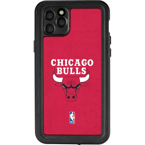 NBA Chicago Bulls Red Distressed iPhone 11 Pro Max Waterproof Case