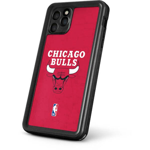 NBA Chicago Bulls Red Distressed iPhone 11 Pro Max Waterproof Case