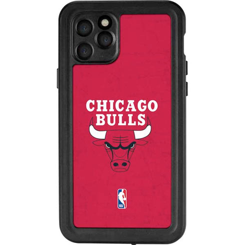 NBA Chicago Bulls Red Distressed iPhone 11 Pro Waterproof Case
