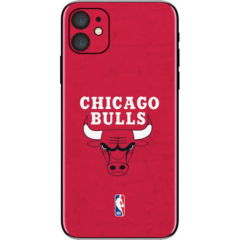 NBA Chicago Bulls Red Distressed iPhone 11 Skin