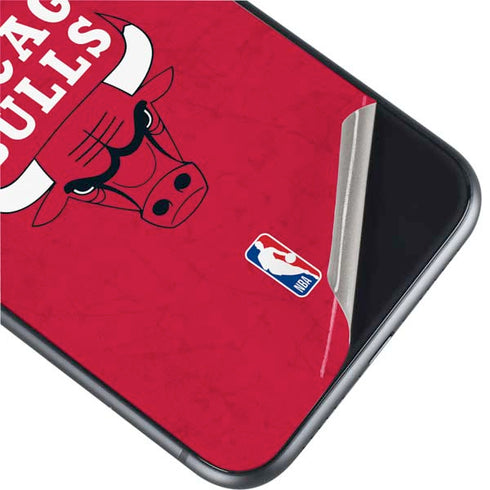 NBA Chicago Bulls Red Distressed iPhone 11 Skin