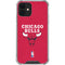 NBA Chicago Bulls Red Distressed iPhone 12 Clear Case