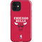 NBA Chicago Bulls Red Distressed iPhone 12 Impact Case