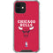 NBA Chicago Bulls Red Distressed iPhone 12 Mini Clear Case