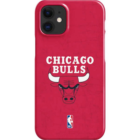 NBA Chicago Bulls Red Distressed iPhone 12 Mini Lite Case