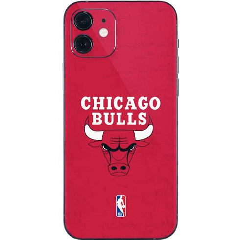 NBA Chicago Bulls Red Distressed iPhone 12 Mini Skin