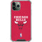 NBA Chicago Bulls Red Distressed iPhone 12 Pro Clear Case