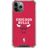 NBA Chicago Bulls Red Distressed iPhone 12 Pro Clear Case
