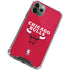 NBA Chicago Bulls Red Distressed iPhone 12 Pro Clear Case