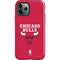 NBA Chicago Bulls Red Distressed iPhone 12 Pro Impact Case