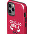 NBA Chicago Bulls Red Distressed iPhone 12 Pro Impact Case