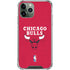NBA Chicago Bulls Red Distressed iPhone 12 Pro Max Clear Case