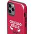 NBA Chicago Bulls Red Distressed iPhone 12 Pro Max Impact Case
