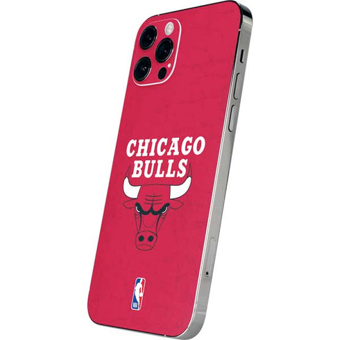 NBA Chicago Bulls Red Distressed iPhone 12 Pro Max Skin