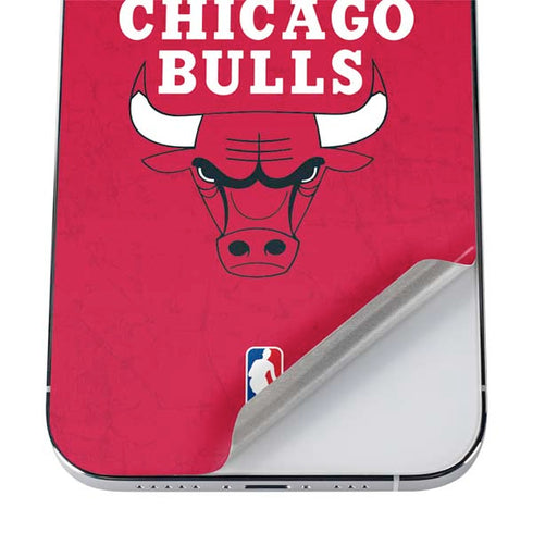 NBA Chicago Bulls Red Distressed iPhone 12 Pro Skin