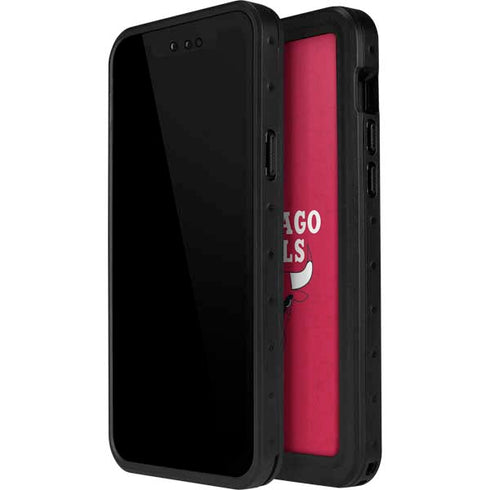 NBA Chicago Bulls Red Distressed iPhone 12 Waterproof Case