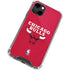 NBA Chicago Bulls Red Distressed iPhone 13 Clear Case