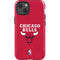NBA Chicago Bulls Red Distressed iPhone 13 Impact Case