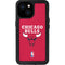 NBA Chicago Bulls Red Distressed iPhone 13 Mini Waterproof Case