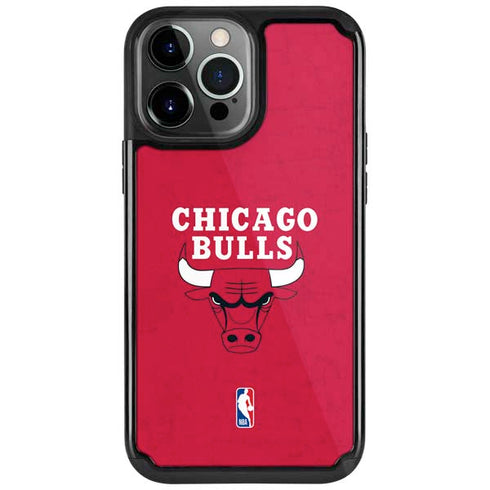 NBA Chicago Bulls Red Distressed iPhone Cases