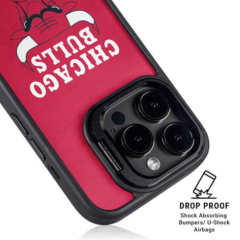 NBA Chicago Bulls Red Distressed iPhone 13 Pro Kickstand Case