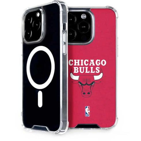 NBA Chicago Bulls Red Distressed iPhone 13 Pro MagSafe Case