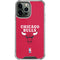 NBA Chicago Bulls Red Distressed iPhone 13 Pro Max Clear Case