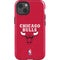 NBA Chicago Bulls Red Distressed iPhone 14 Impact Case