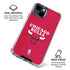 NBA Chicago Bulls Red Distressed iPhone 14 Plus Clear Case