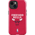 NBA Chicago Bulls Red Distressed iPhone 14 Plus Impact Case
