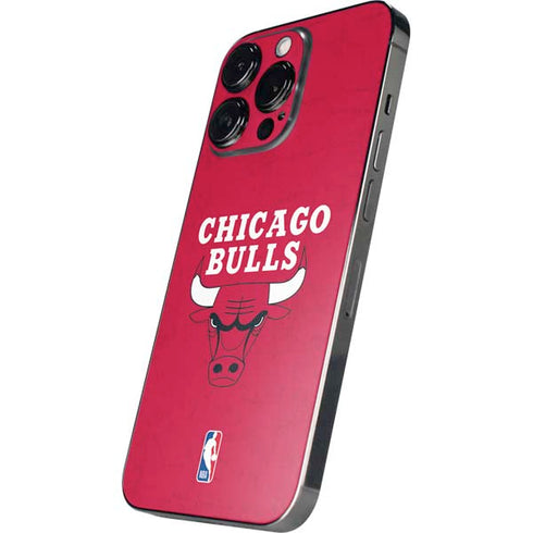 NBA Chicago Bulls Red Distressed iPhone 14 Pro Max Skin