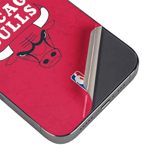 NBA Chicago Bulls Red Distressed iPhone 14 Pro Max Skin