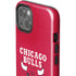 NBA Chicago Bulls Red Distressed iPhone 15 Plus Impact Case