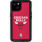 NBA Chicago Bulls Red Distressed iPhone 15 Plus Waterproof Case