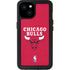 NBA Chicago Bulls Red Distressed iPhone 15 Plus Waterproof Case