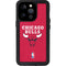 NBA Chicago Bulls Red Distressed iPhone 15 Pro Waterproof Case