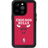 NBA Chicago Bulls Red Distressed iPhone 15 Pro Waterproof Case