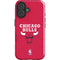 NBA Chicago Bulls Red Distressed iPhone 16 Plus Impact Case