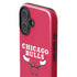 NBA Chicago Bulls Red Distressed iPhone 16 Plus Impact Case