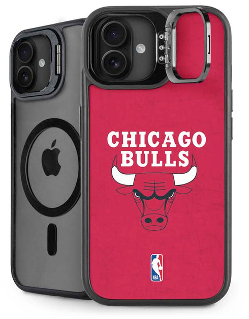 NBA Chicago Bulls Red Distressed iPhone 16 Plus Kickstand Case