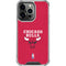 NBA Chicago Bulls Red Distressed iPhone 16 Pro Clear Case