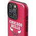 NBA Chicago Bulls Red Distressed iPhone 16 Pro Impact Case