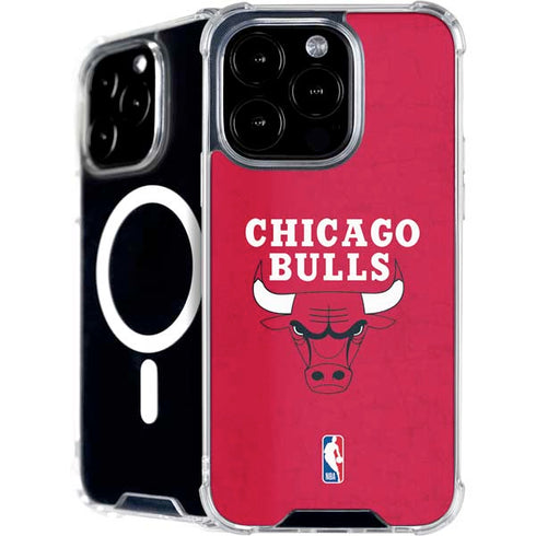 NBA Chicago Bulls Red Distressed iPhone 16 Pro MagSafe Case