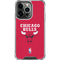 NBA Chicago Bulls Red Distressed iPhone 16 Pro Max Clear Case