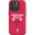 NBA Chicago Bulls Red Distressed iPhone 16 Pro Max Impact Case