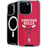 NBA Chicago Bulls Red Distressed iPhone 16 Pro Max MagSafe Case