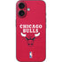 NBA Chicago Bulls Red Distressed iPhone 16 Skin