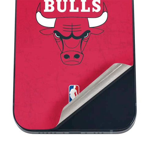 NBA Chicago Bulls Red Distressed iPhone 16 Skin